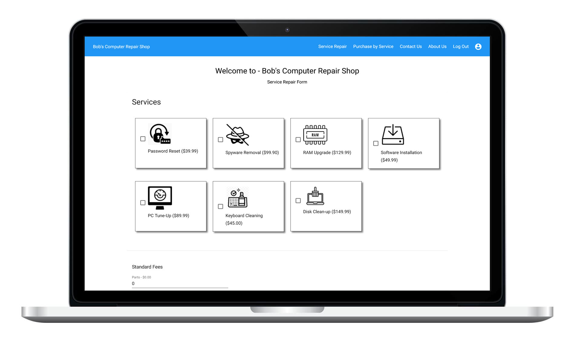 Bob's Computer Repair Shop application