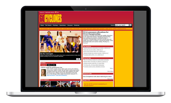 goCyclones sports website