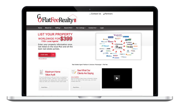 GoFlatFeeRealty real estate website