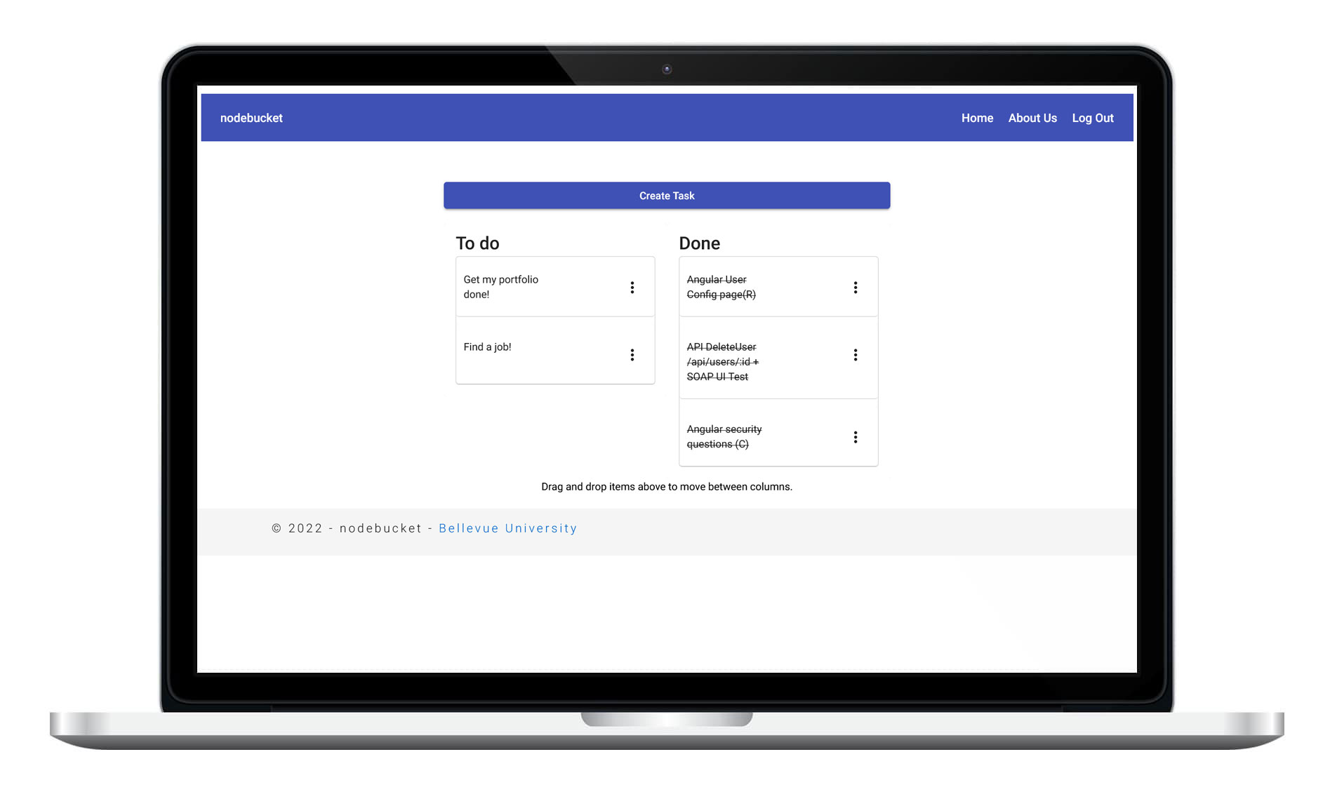Nodebucket task-management application